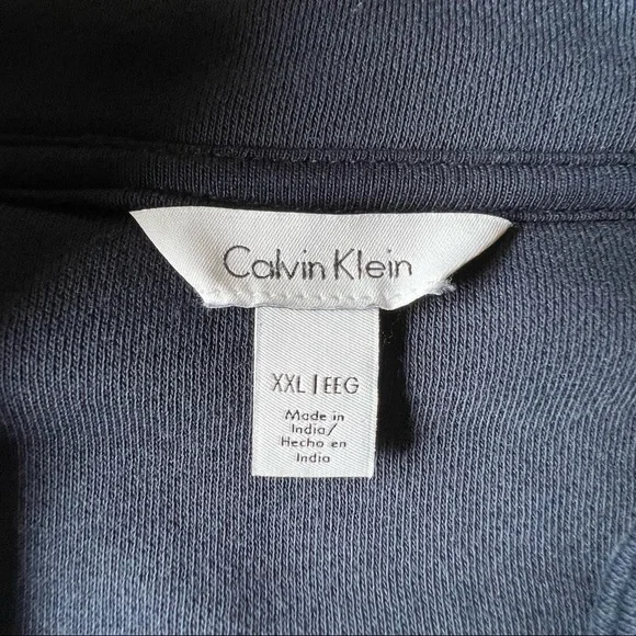 CALVIN klein men’s full-Zip fleece mock sweatshirt jacket size: XXL - Picture 4 of 5